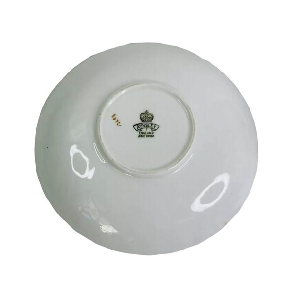 Aynsley Hathaway Teacup and Saucer Rosebud 1960's English Fine Bone China - Picture 5 of 8